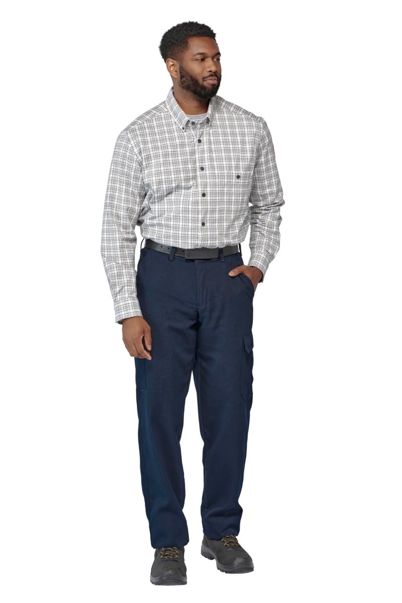 Bulwark FR Mens Lightweight Cargo Work-utility-pants, Navy, 32W X 30L US - Image 1